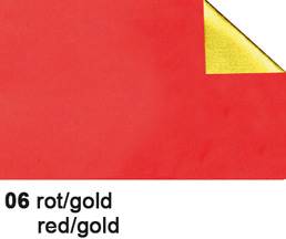 Bastelfolie Alu 50x80cm 90g, rot/gold URSUS 4442106