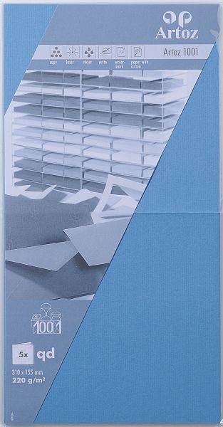 ARTOZ Karten 1001 310x155mm 107452264 220g, marineblau 5 Blatt