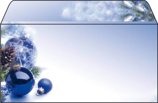 Weihnachts-Couverts C6/5 Blue Harmony 50 Stück SIGEL DU036/W