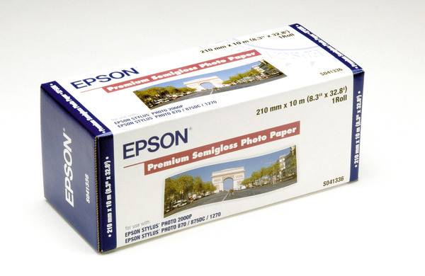 Premium Semigloss Photo Paper 251 g, Rolle 210mm x 10m EPSON S041336